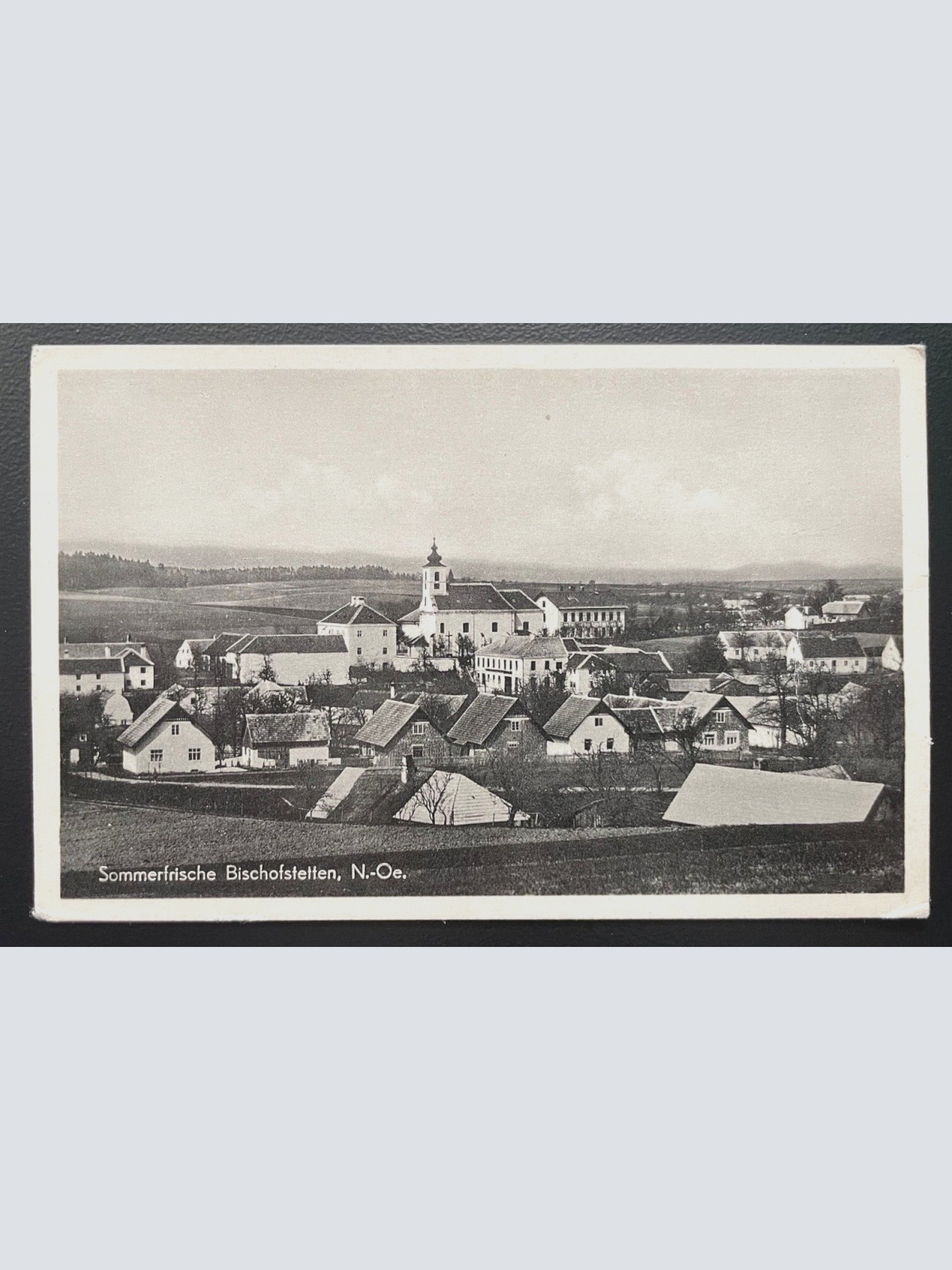 Sommerfrische Bischofstetten Ort Kirche Gebäude Niederösterreich 600128A TH D