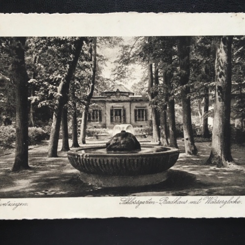Schwetzingen - Schlossgarten - Badhaus mit Waserglocke - Springbrunnen 180157 TH