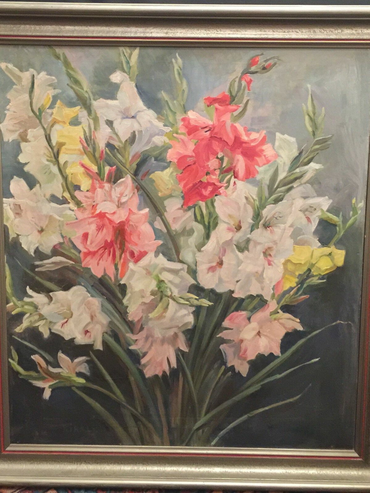 Stilleben Blumen Maria Kiraly Öl/Leinwand gerahmt 18016