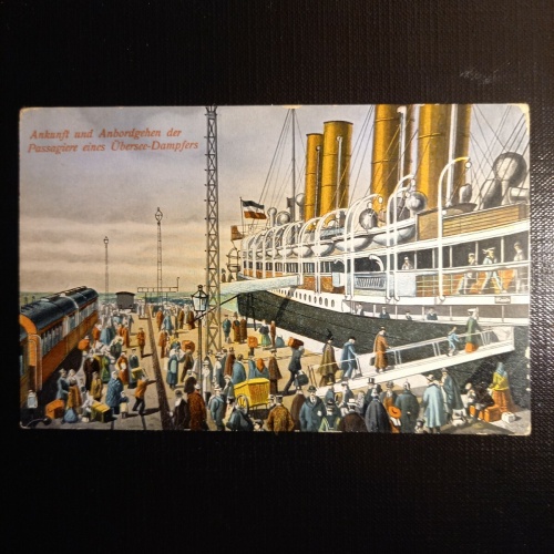 Passagiere eines Übersee Dampfers 410286 gr C