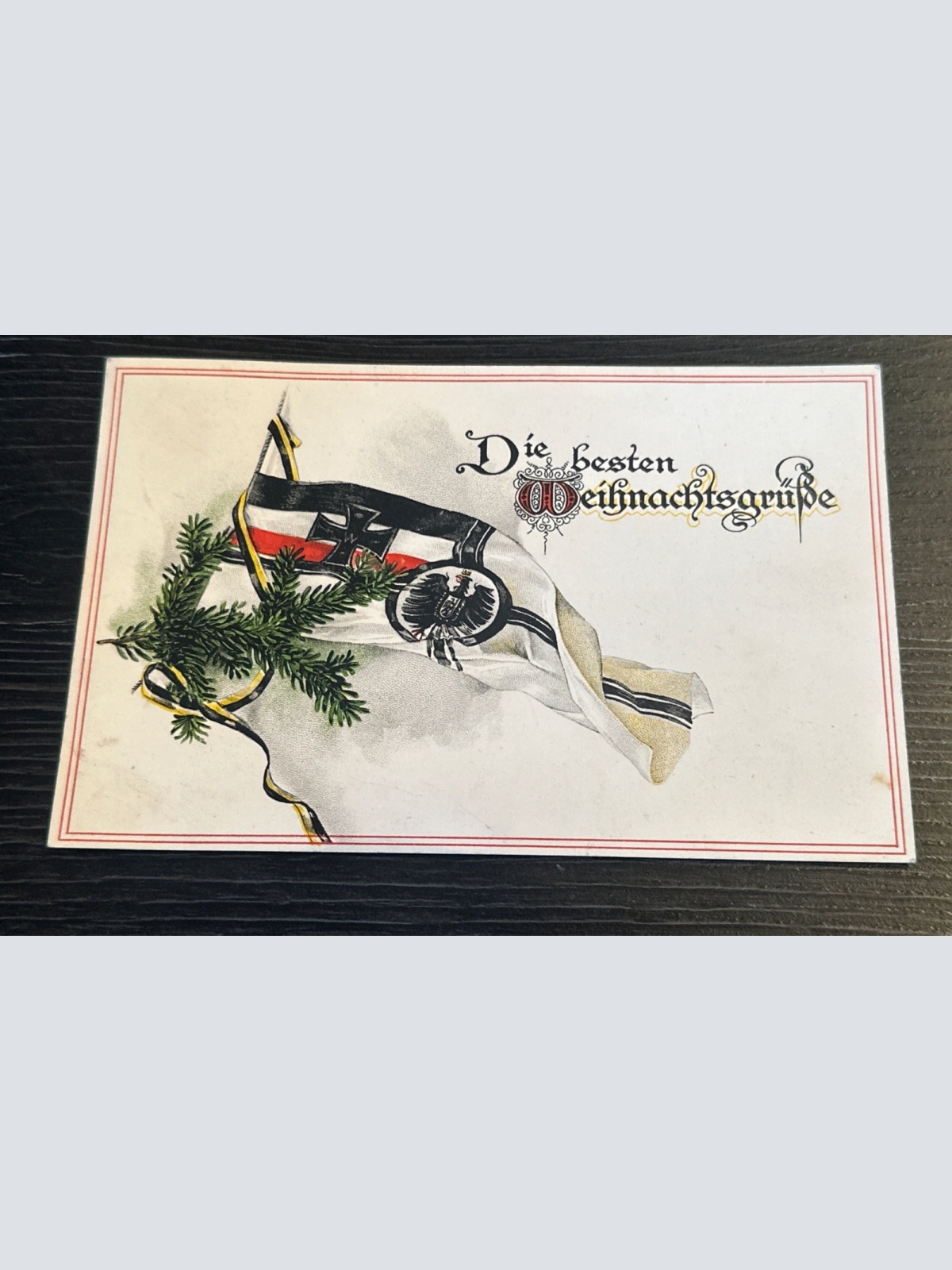 Ansichtskarte Weihnachten Patriotika Flagge Österreich Deutschland 67589