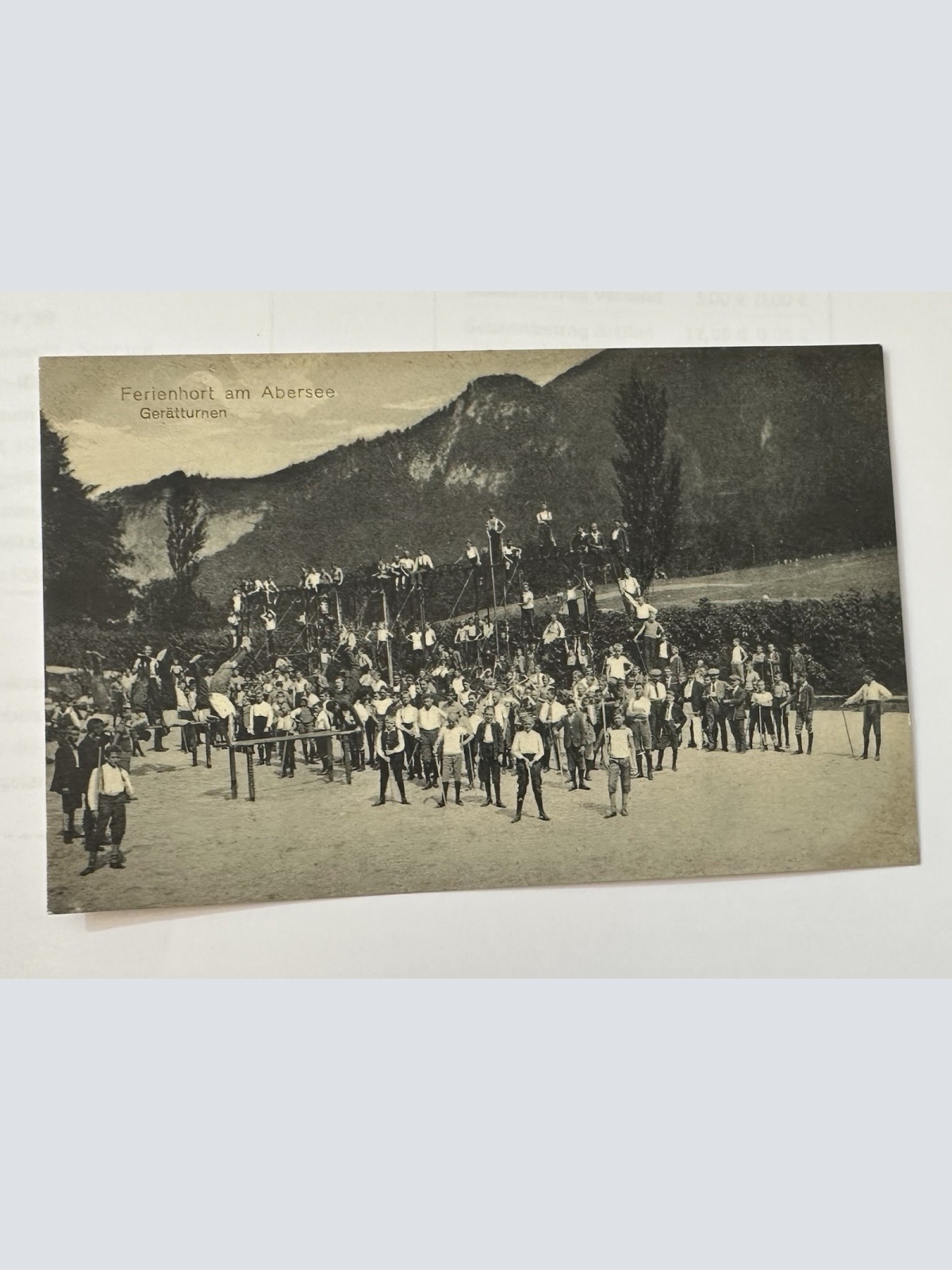 Ferienhort am Abersee Turnplatz um 1900 5427869