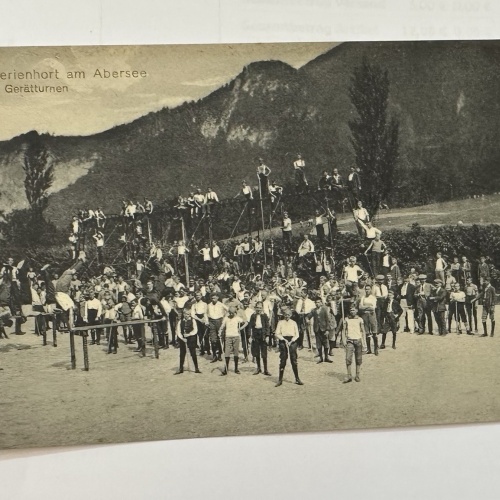 Ferienhort am Abersee Turnplatz um 1900 5427869