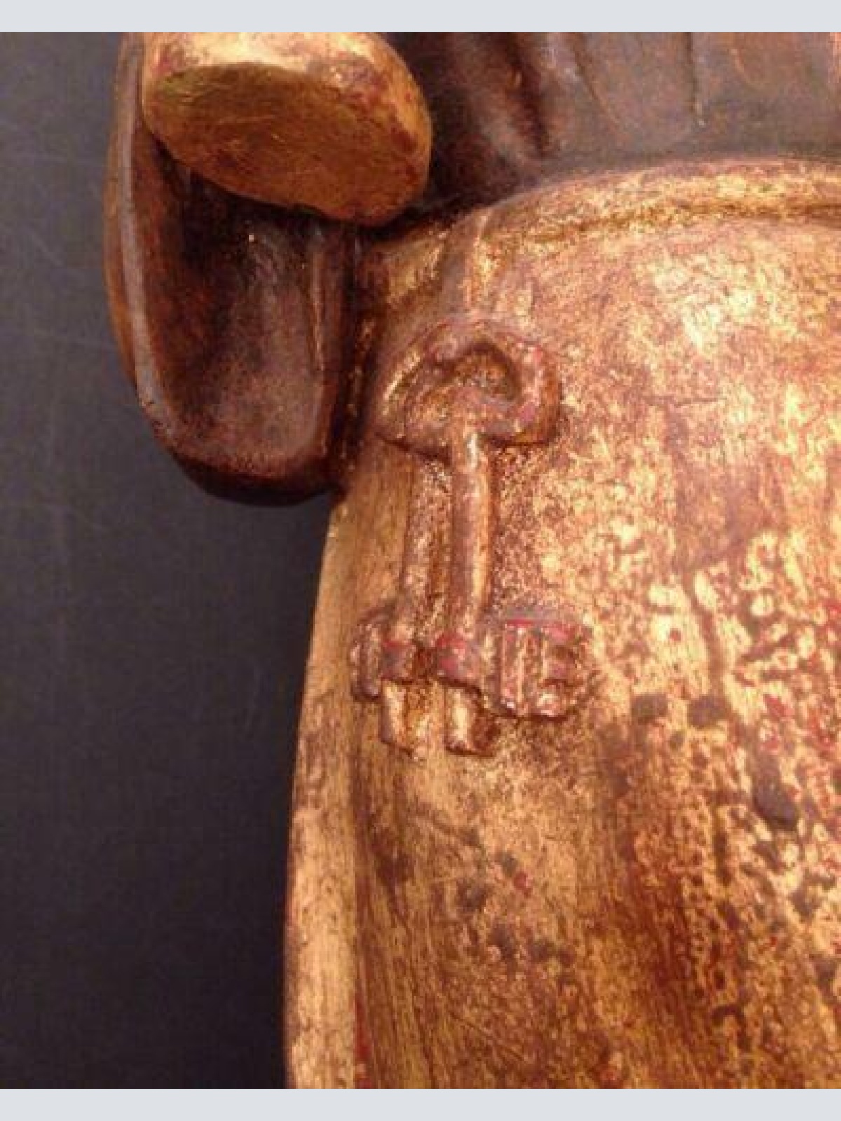 Mönch Holz handgeschnitzt ca. 40 cm Hoch 12479