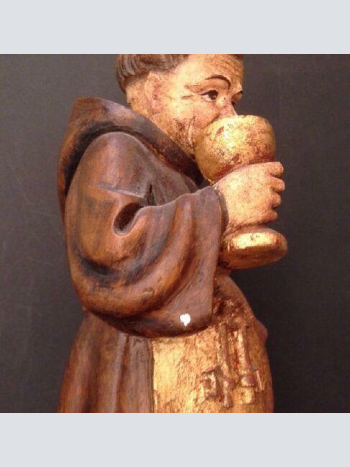 Mönch Holz handgeschnitzt ca. 40 cm Hoch 12479