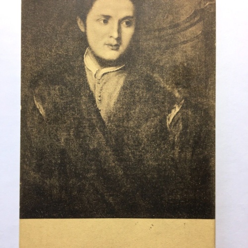 Porträt eines unbekannten jungen Mannes (P. Bordone) - Künstlerkarte 50018 TH D