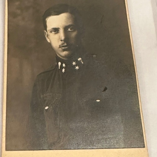 RAR CDV Kuk Luftfahrtruppe Kragenabzeichen Wien VI Foto Kral 10.5 x 6.5 Cm 6893