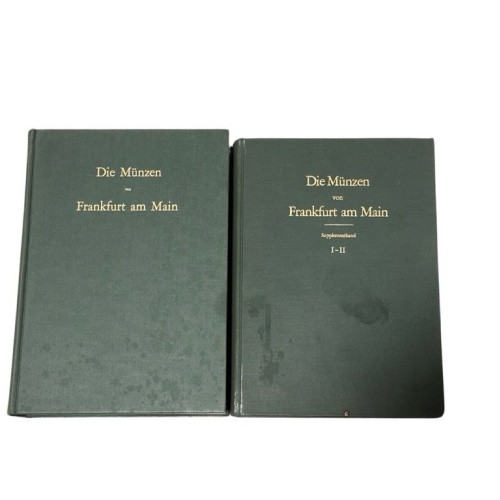 2992 Paul Joseph DIE MÜNZEN VON FRANKFURT AM MAIN SUPPLEMENTBAND I+II HC +Abb