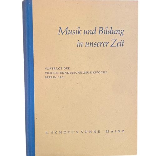 2291 Egon Kraus MUSIK UND BILDUNG IN UNSERER ZEIT HC Vorträge...