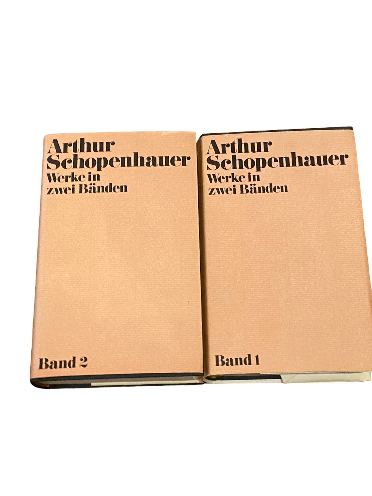 2586 Schopenhauer: WERKE IN ZWEI BÄNDEN, BAND 1 UND 2 HC 2 Bde