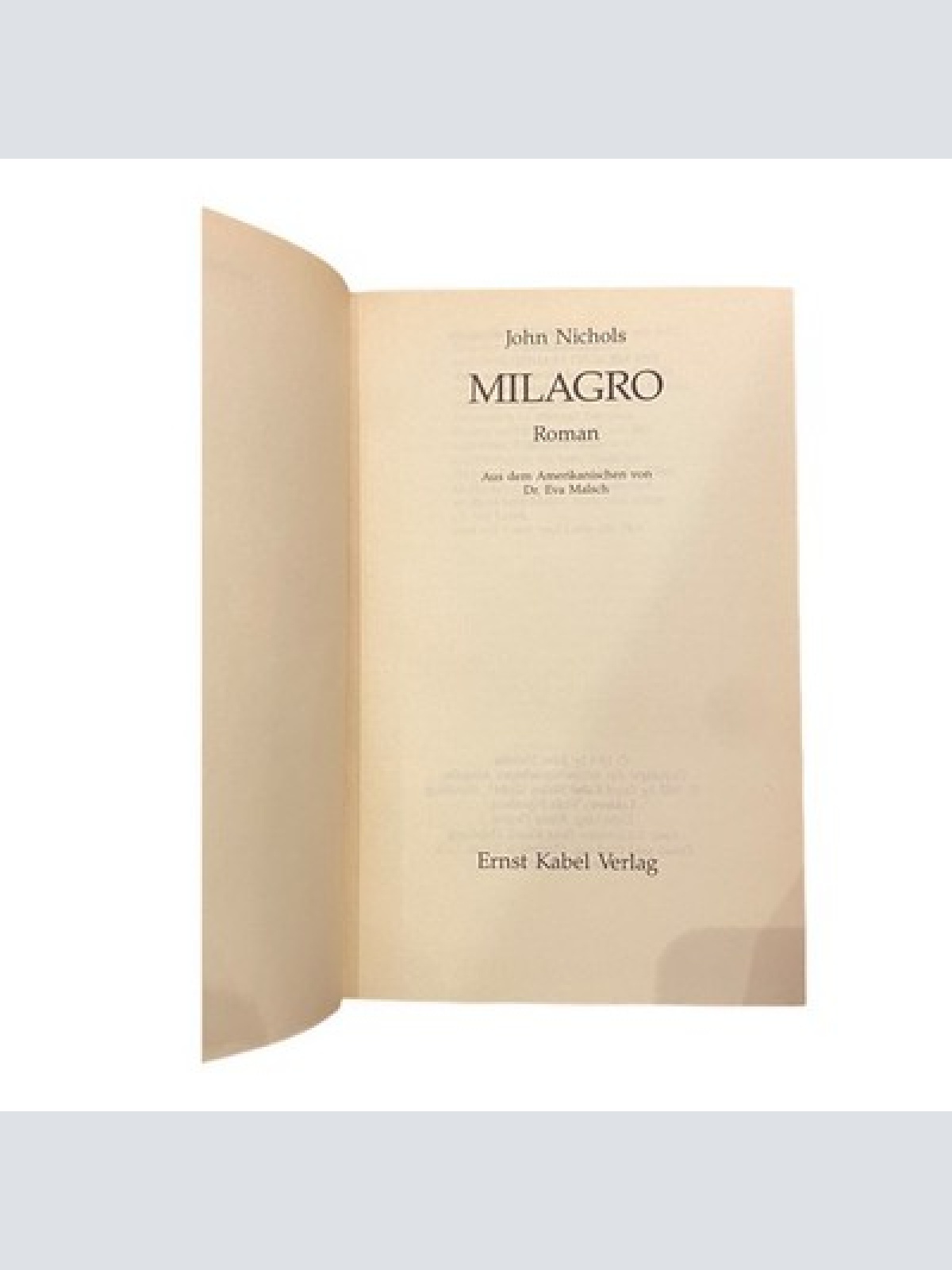 1424 John Nichols MILAGRO HC STADTGESCHICHTEN ROMAN EVA MALSCH