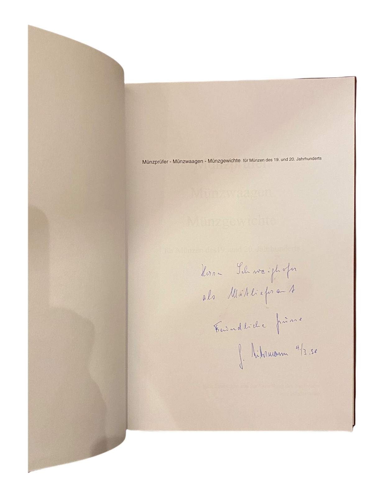 1252 Gerd Höxtermann MÜNZPRÜFER, MÜNZWAAGEN, MÜNZGEWICHTE