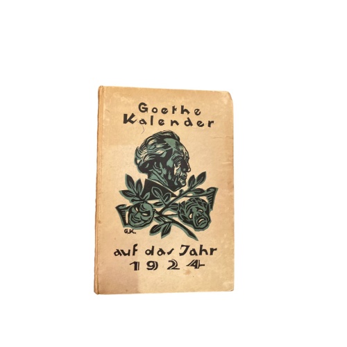 6268 GOETHE-KALENDER: AUF DAS JAHR 1924. HC +Abb Dieterich'sche