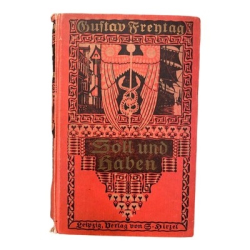 1808 Gustav Freytag SOLL UND HABEN Roman in sechs Büchern Zweiter Band HC