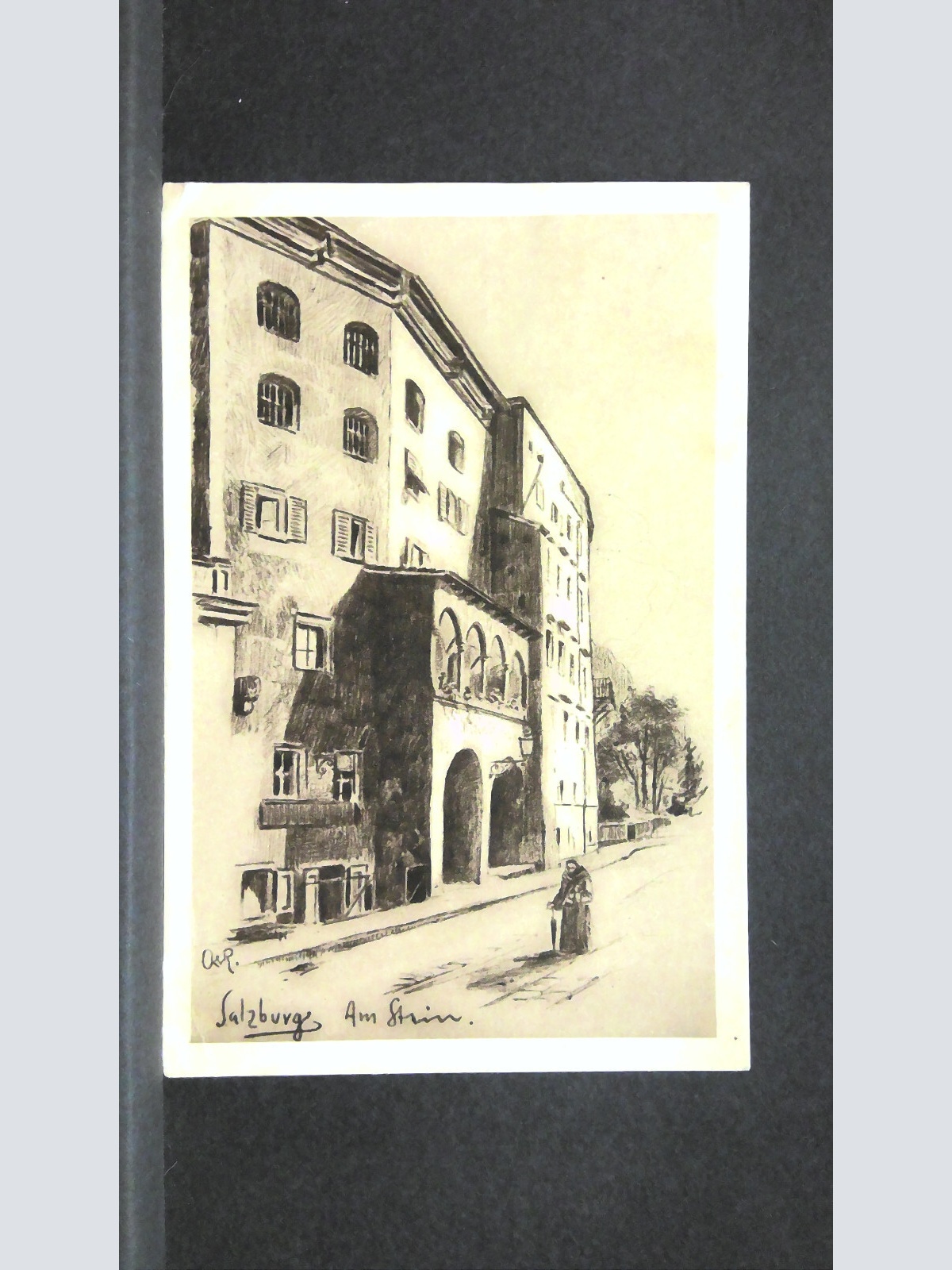 Salzburg Am Stein Zeichnung JW1212