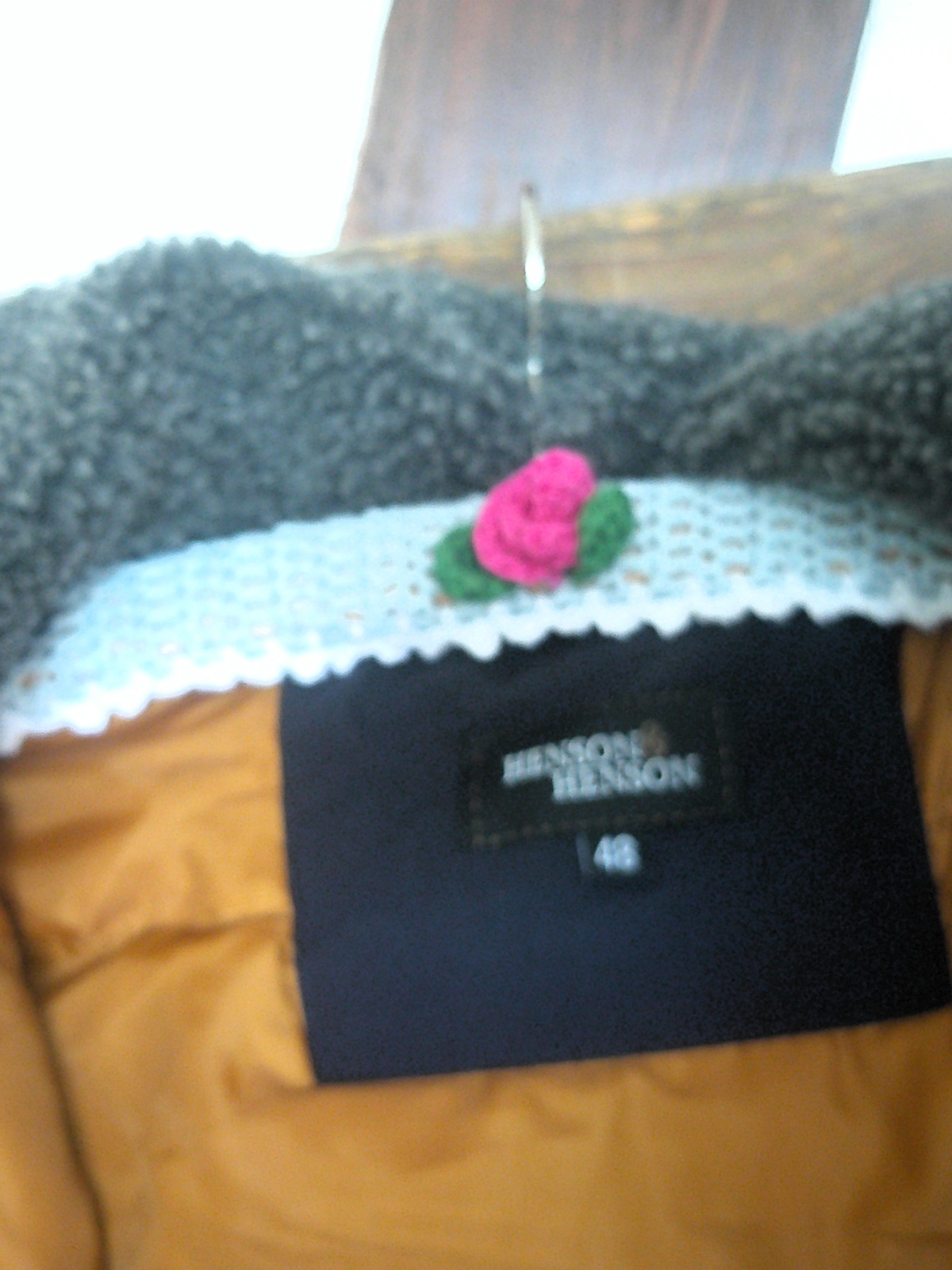 HENSON&HENSON Herren Thermo-Parka dunkelblau mit vielen Details